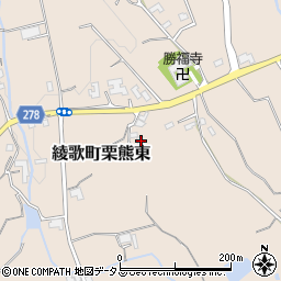 香川県丸亀市綾歌町栗熊東2414周辺の地図