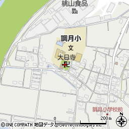 和歌山県紀の川市桃山町調月1100周辺の地図