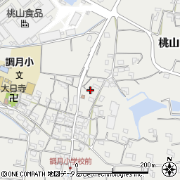 和歌山県紀の川市桃山町調月1053-4周辺の地図