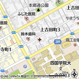 高松信用金庫善通寺支店周辺の地図