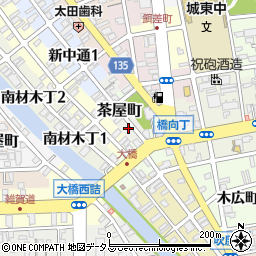 和歌山県和歌山市茶屋町19周辺の地図