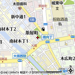 和歌山県和歌山市茶屋町38周辺の地図