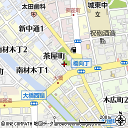 和歌山県和歌山市茶屋町38周辺の地図