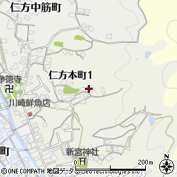 広島県呉市仁方本町1丁目28周辺の地図