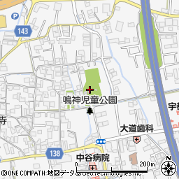 鳴神社周辺の地図
