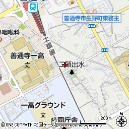香川県善通寺市生野町1086周辺の地図