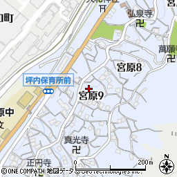 広島県呉市宮原9丁目周辺の地図
