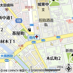 紀陽銀行和歌山中央支店 ＡＴＭ周辺の地図