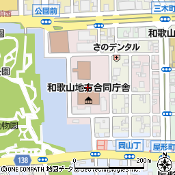 和歌山県和歌山市二番丁周辺の地図