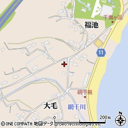 徳島県鳴門市鳴門町土佐泊浦大毛186周辺の地図