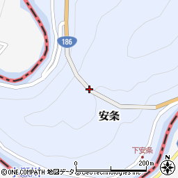 安条トンネル周辺の地図