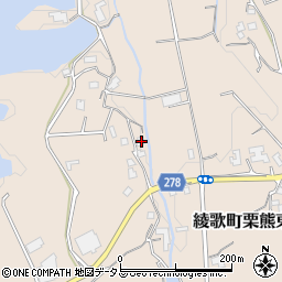 香川県丸亀市綾歌町栗熊東2080周辺の地図