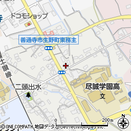 香川県善通寺市生野町1033周辺の地図