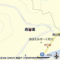 奈良県吉野郡天川村南日裏周辺の地図