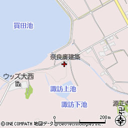 奈良廣建築周辺の地図