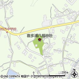 喜多浦八幡神社周辺の地図