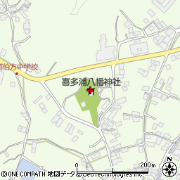 喜多浦八幡大神神社社務所周辺の地図