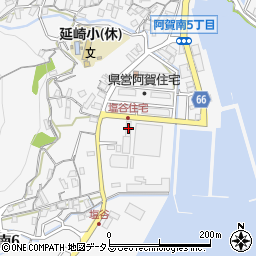 福山通運呉支店社宅周辺の地図