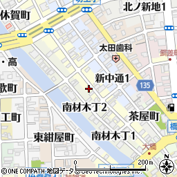 和歌山県和歌山市新通2丁目周辺の地図