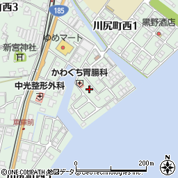 広島県呉市川尻町西1丁目35周辺の地図