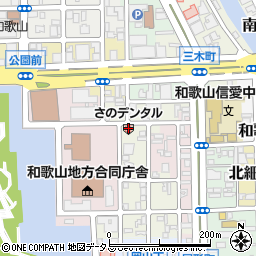 和歌山県和歌山市三番丁2周辺の地図