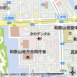 和歌山県和歌山市三番丁1周辺の地図