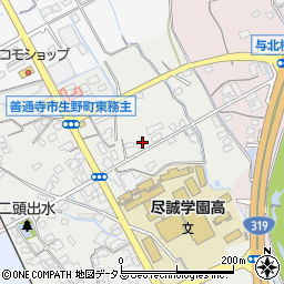 香川県善通寺市生野町957周辺の地図