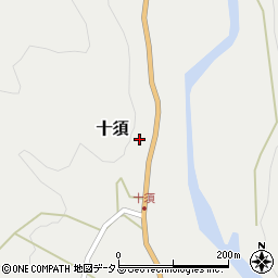 三重県北牟婁郡紀北町十須282周辺の地図