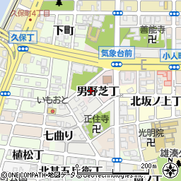 和歌山県和歌山市男野芝丁周辺の地図
