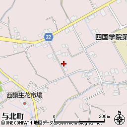 香川県善通寺市与北町1917周辺の地図
