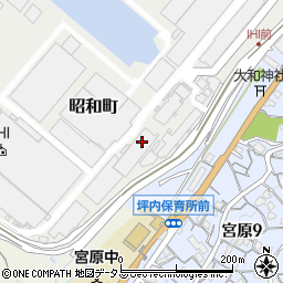 株式会社大竹山工業所　呉造船所内事務所周辺の地図