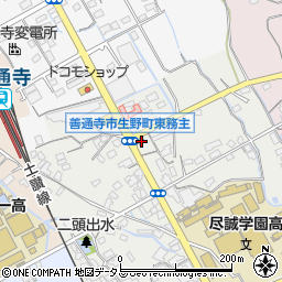 香川県善通寺市生野町1024周辺の地図