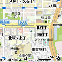 和歌山県和歌山市西汀丁53周辺の地図