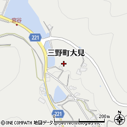 香川県三豊市三野町大見甲-7458周辺の地図