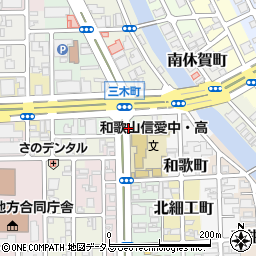 和歌山県和歌山市屋形町2丁目周辺の地図