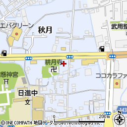 ローソン和歌山宮街道店周辺の地図