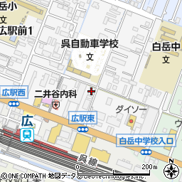 サンシャイン広駅前周辺の地図