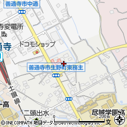 香川県善通寺市生野町1019周辺の地図
