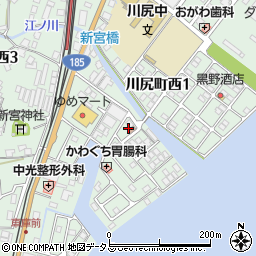 広島県呉市川尻町西1丁目29周辺の地図