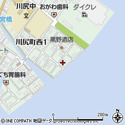 広島県呉市川尻町西1丁目16-12周辺の地図