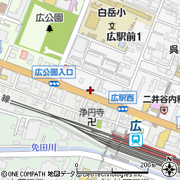 株式会社大呉サービスステーションダイクレレンタカー　広営業所周辺の地図
