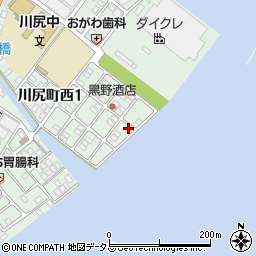 広島県呉市川尻町西1丁目16-2周辺の地図