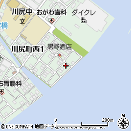 広島県呉市川尻町西1丁目16-15周辺の地図