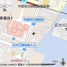 ファミリーマート中国労災病院前店周辺の地図