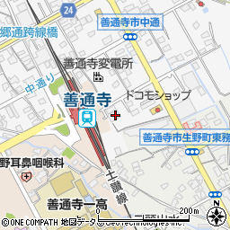 香川県善通寺市上吉田町580-2周辺の地図