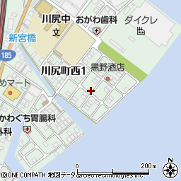 広島県呉市川尻町西1丁目14-9周辺の地図