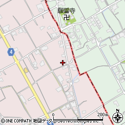 香川県善通寺市与北町265周辺の地図