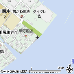 広島県呉市川尻町西1丁目9-4周辺の地図