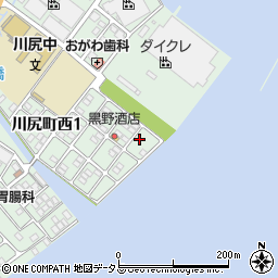 広島県呉市川尻町西1丁目9周辺の地図