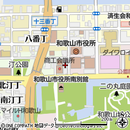 和歌山市役所　固定資産評価審査委員会事務局周辺の地図